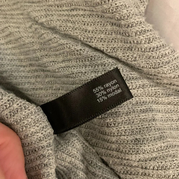 The Limited gray shawl/cardigan wrap sweater - Picture 4 of 7